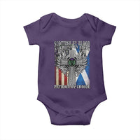 Scottish American Baby Onesie Scottish By Blood American By Birth Patriot By Choice