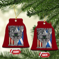 Scottish American Ceramic Ornament Scottish By Blood American By Birth Patriot By Choice - Wonder Print Shop