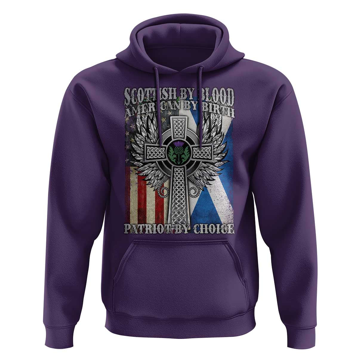Scottish American Hoodie Scottish By Blood American By Birth Patriot By Choice