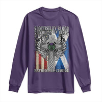 Scottish American Long Sleeve Shirt Scottish By Blood American By Birth Patriot By Choice