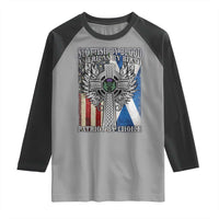 Scottish American Raglan Shirt Scottish By Blood American By Birth Patriot By Choice