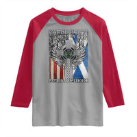 Scottish American Raglan Shirt Scottish By Blood American By Birth Patriot By Choice