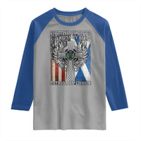 Scottish American Raglan Shirt Scottish By Blood American By Birth Patriot By Choice