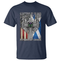 Scottish American T Shirt Scottish By Blood American By Birth Patriot By Choice