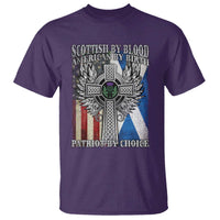 Scottish American T Shirt Scottish By Blood American By Birth Patriot By Choice