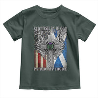 Scottish American Toddler T Shirt Scottish By Blood American By Birth Patriot By Choice