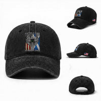 Scottish American Washed Cotton Baseball Cap Scottish By Blood American By Birth Patriot By Choice