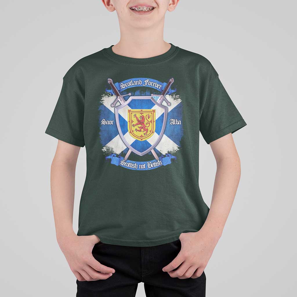 Scotland Forever Saor Alba Scottish Not British T Shirt For Kid Scottish Pride
