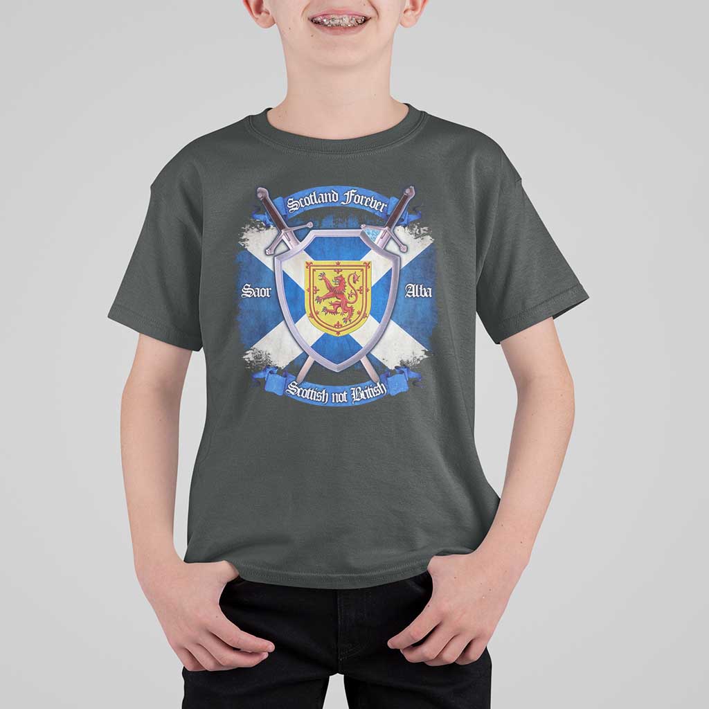 Scotland Forever Saor Alba Scottish Not British T Shirt For Kid Scottish Pride