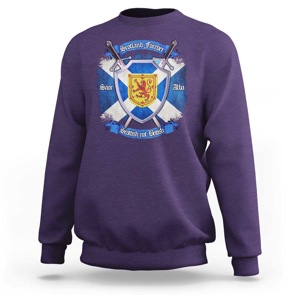 Scotland Forever Saor Alba Scottish Not British Sweatshirt Scottish Pride