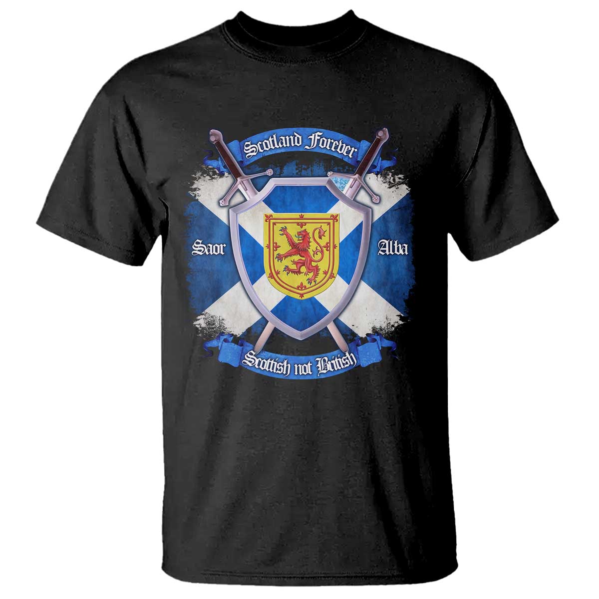 Scotland Forever Saor Alba Scottish Not British T Shirt Scottish Pride