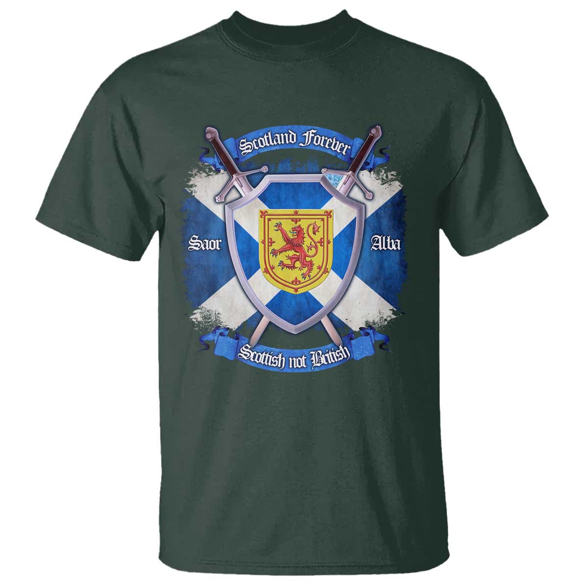 Scotland Forever Saor Alba Scottish Not British T Shirt Scottish Pride