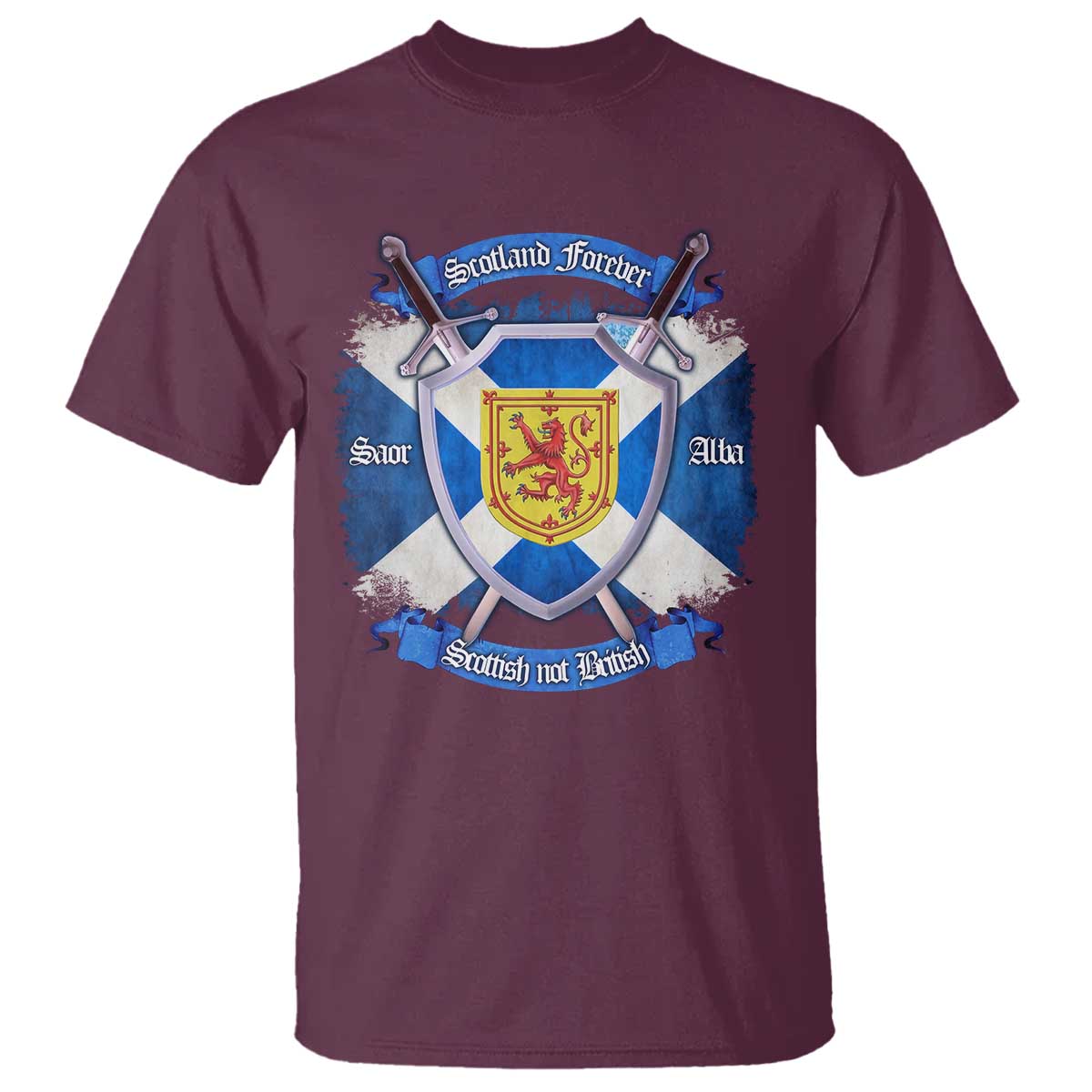 Scotland Forever Saor Alba Scottish Not British T Shirt Scottish Pride