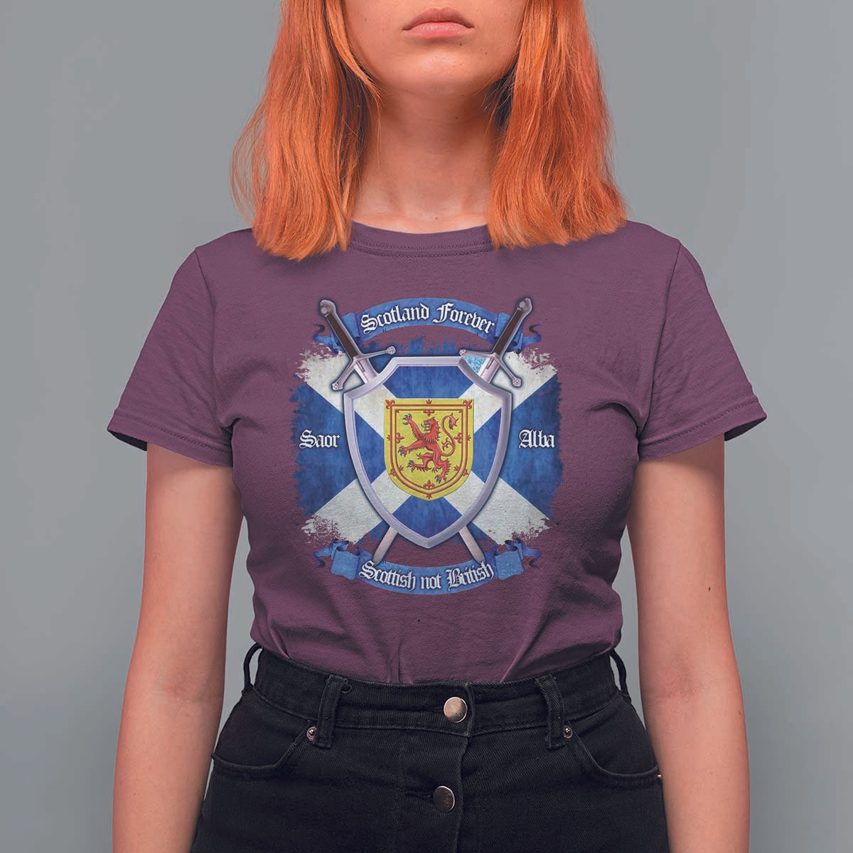 Scotland Forever Saor Alba Scottish Not British T Shirt For Women Scottish Pride