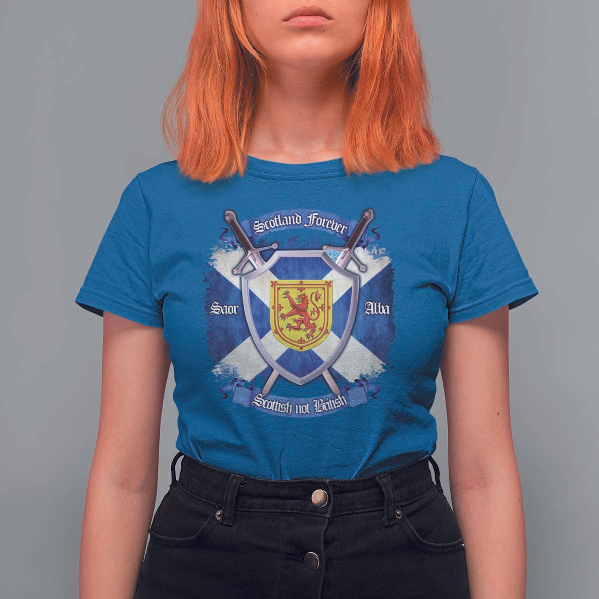 Scotland Forever Saor Alba Scottish Not British T Shirt For Women Scottish Pride
