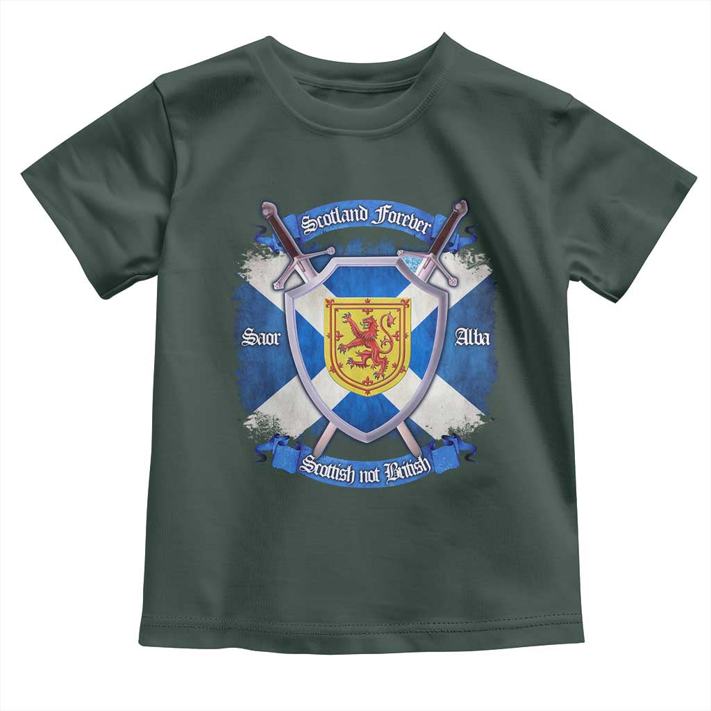 Scotland Forever Saor Alba Scottish Not British Toddler T Shirt Scottish Pride