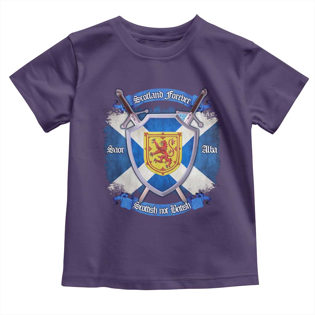 Scotland Forever Saor Alba Scottish Not British Toddler T Shirt Scottish Pride