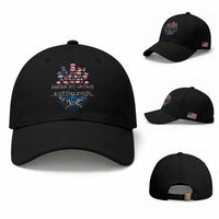 American Grown With Scottish Roots Baseball Cap Scottish American Heritage Thistle Flower