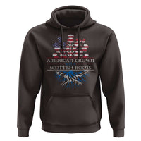 American Grown With Scottish Roots Hoodie Scottish American Heritage Thistle Flower