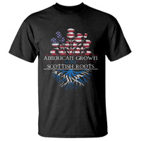 American Grown With Scottish Roots T Shirt Scottish American Heritage Thistle Flower