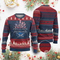 American Grown With Scottish Roots Ugly Christmas Sweater Scottish American Heritage Thistle Flower TS11