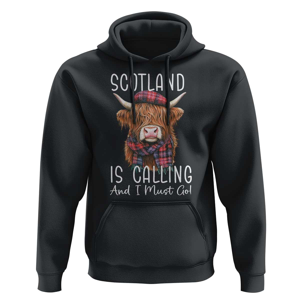 Funny Scotland Is Calling And I Must Go Hoodie Highland Cow