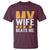 Funny My Wife Beats Me Husband T Shirt Vintage Text Sarcastic