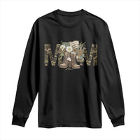 Military Army Mom Floral Combat Shoes Long Sleeve Shirt
