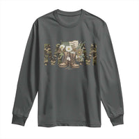 Military Army Mom Floral Combat Shoes Long Sleeve Shirt
