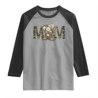 Military Army Mom Floral Combat Shoes Raglan Shirt