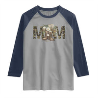 Military Army Mom Floral Combat Shoes Raglan Shirt