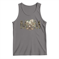 Military Army Mom Floral Combat Shoes Tank Top