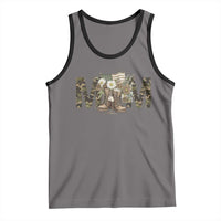 Military Army Mom Floral Combat Shoes Tank Top