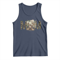 Military Army Mom Floral Combat Shoes Tank Top