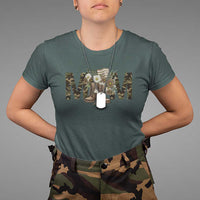 Military Army Mom Floral Combat Shoes T Shirt TS11