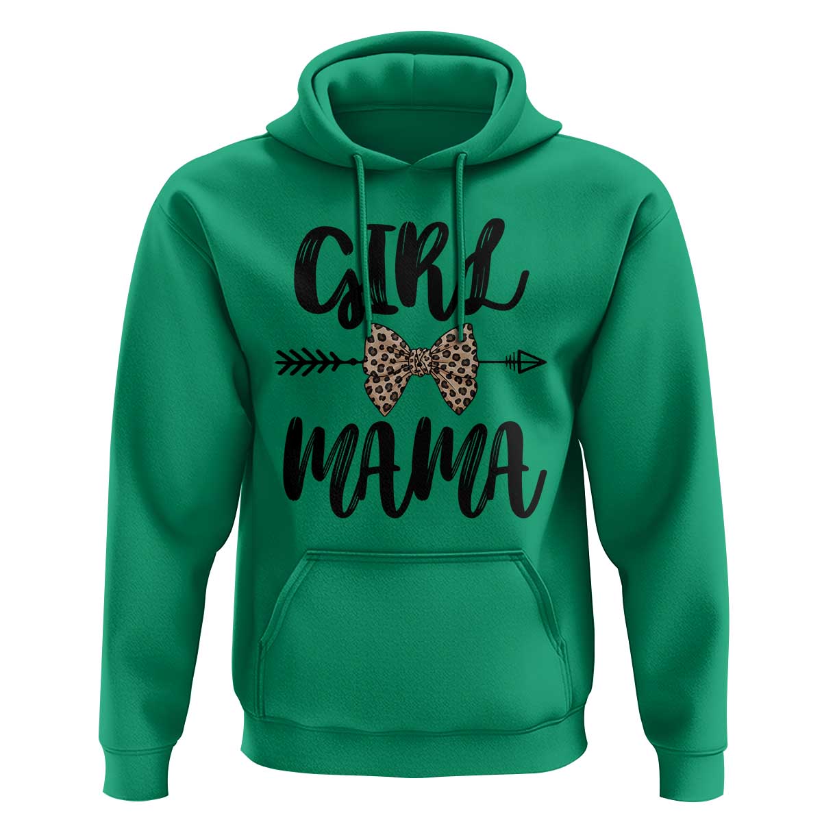 Funny Girl Mama Hoodie Leopard New Mom Mother's Day