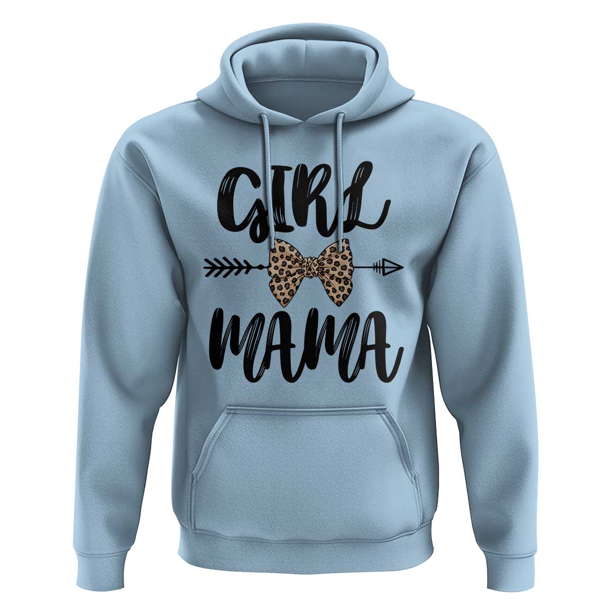 Funny Girl Mama Hoodie Leopard New Mom Mother's Day