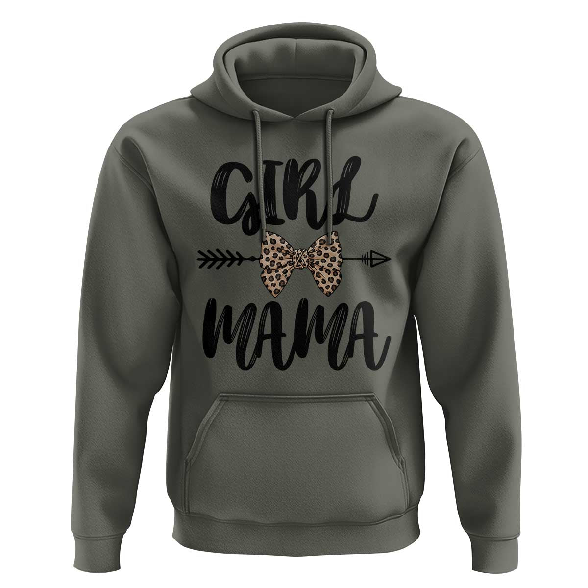 Funny Girl Mama Hoodie Leopard New Mom Mother's Day