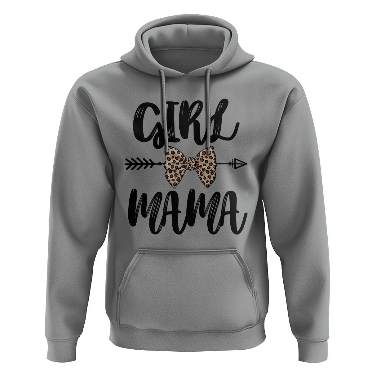 Funny Girl Mama Hoodie Leopard New Mom Mother's Day