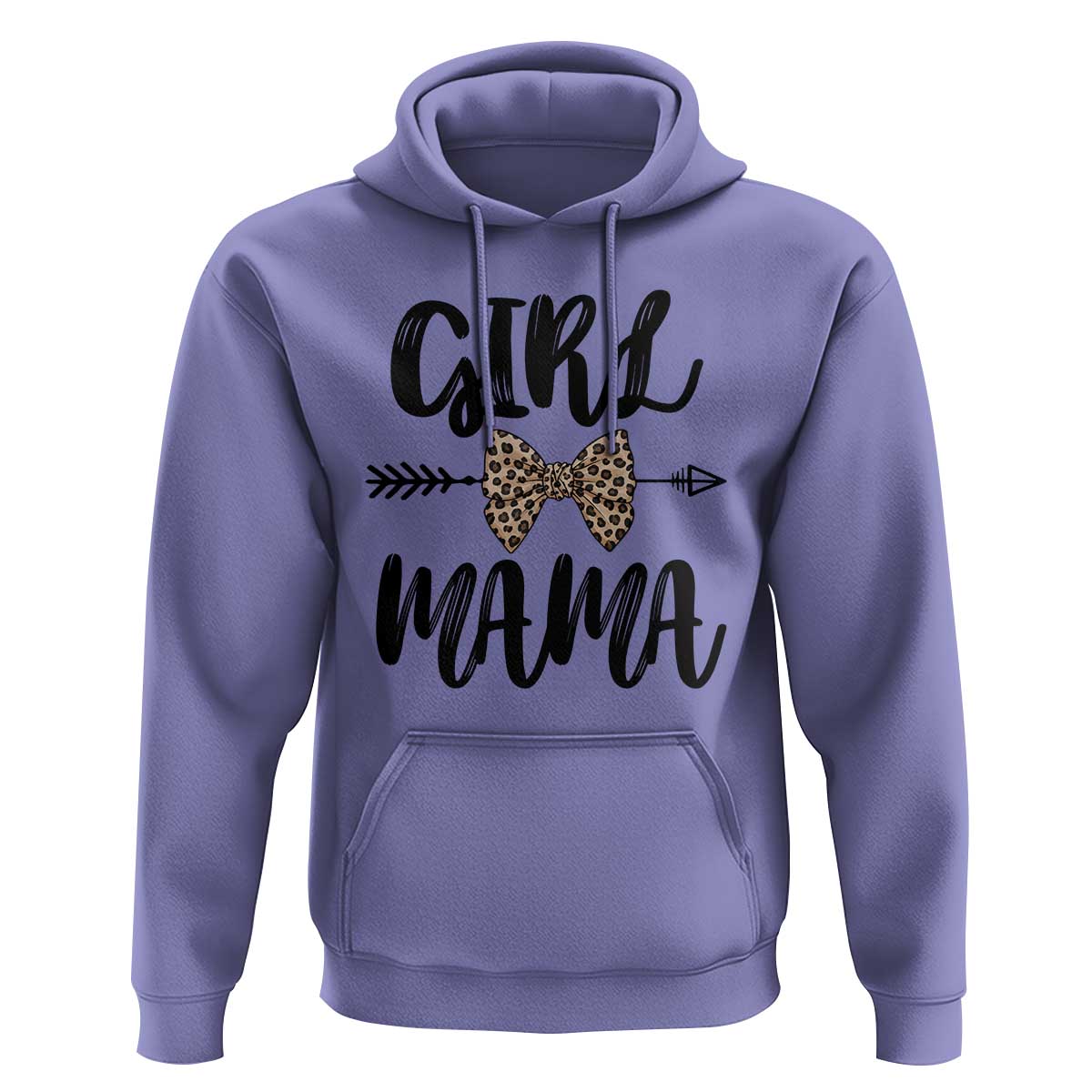 Funny Girl Mama Hoodie Leopard New Mom Mother's Day