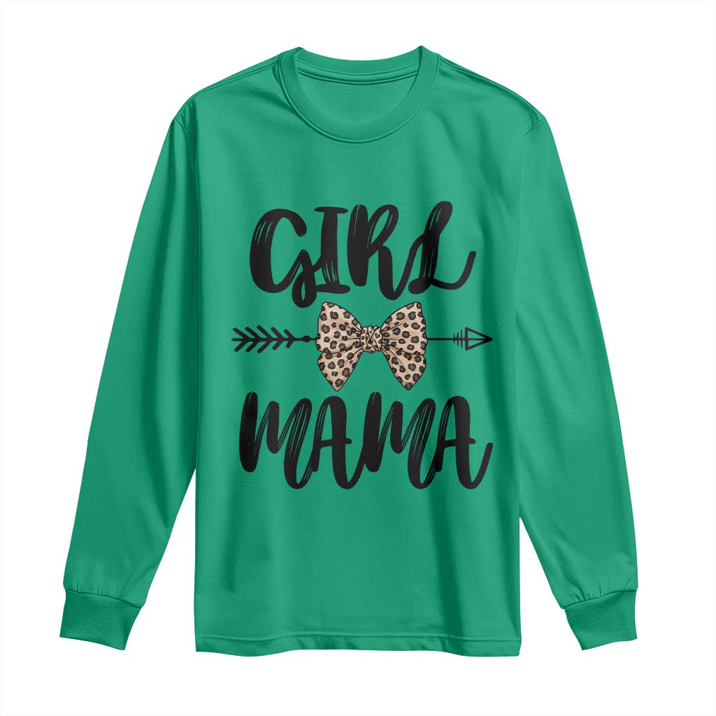 Funny Girl Mama Long Sleeve Shirt Leopard New Mom Mother's Day