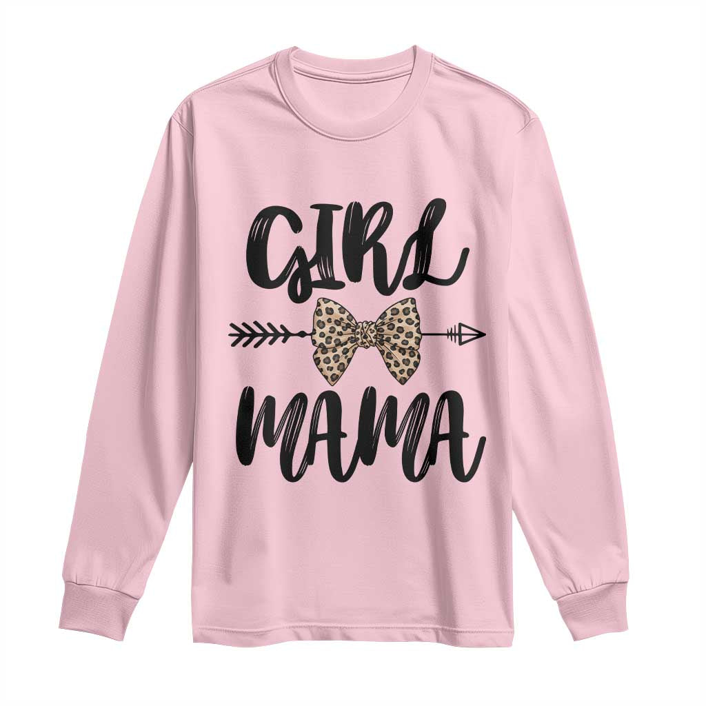 Funny Girl Mama Long Sleeve Shirt Leopard New Mom Mother's Day