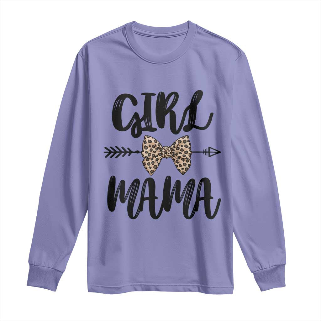 Funny Girl Mama Long Sleeve Shirt Leopard New Mom Mother's Day