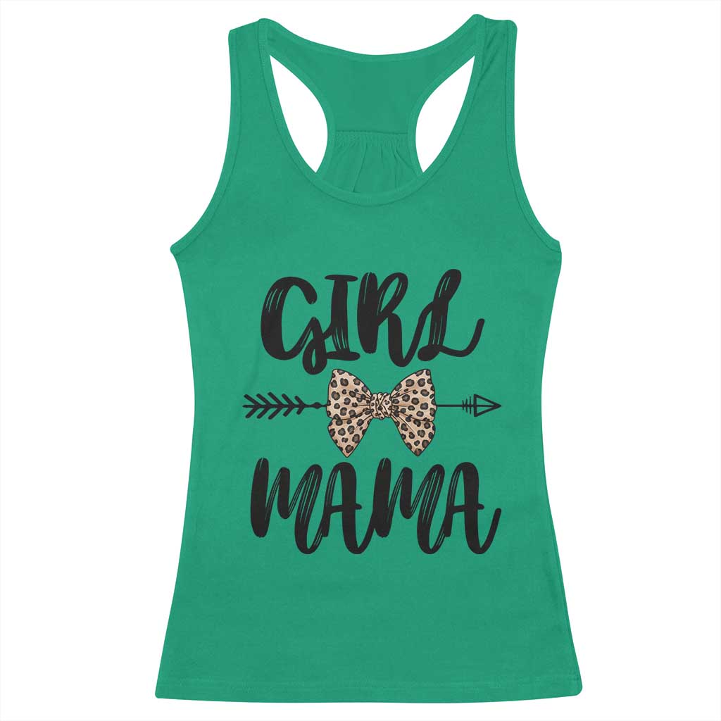 Funny Girl Mama Racerback Tank Top Leopard New Mom Mother's Day
