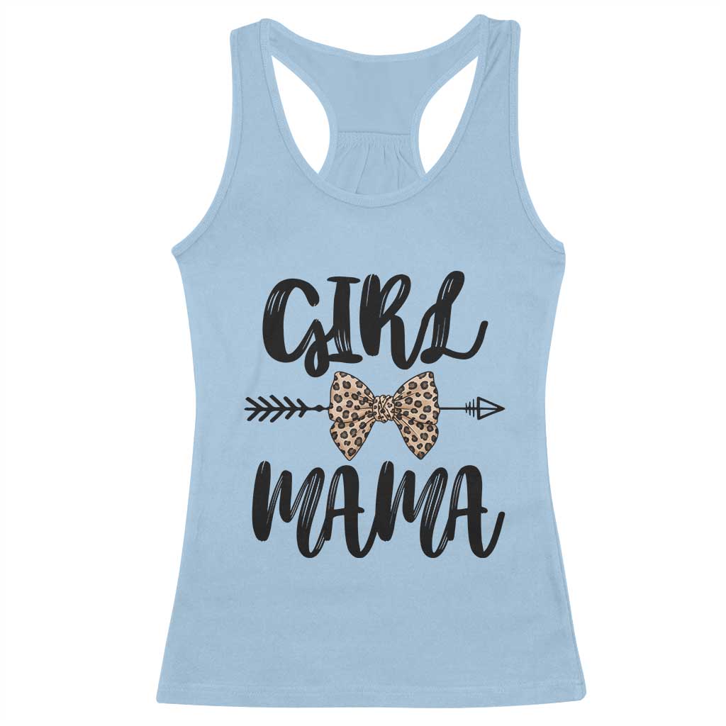 Funny Girl Mama Racerback Tank Top Leopard New Mom Mother's Day