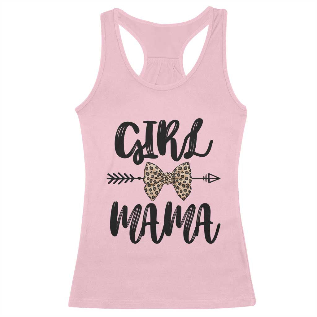 Funny Girl Mama Racerback Tank Top Leopard New Mom Mother's Day