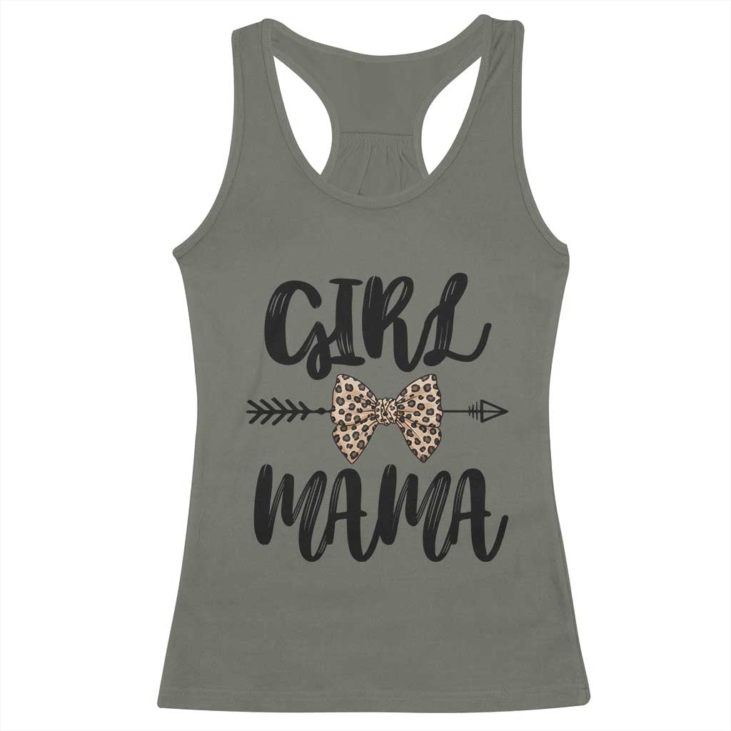 Funny Girl Mama Racerback Tank Top Leopard New Mom Mother's Day