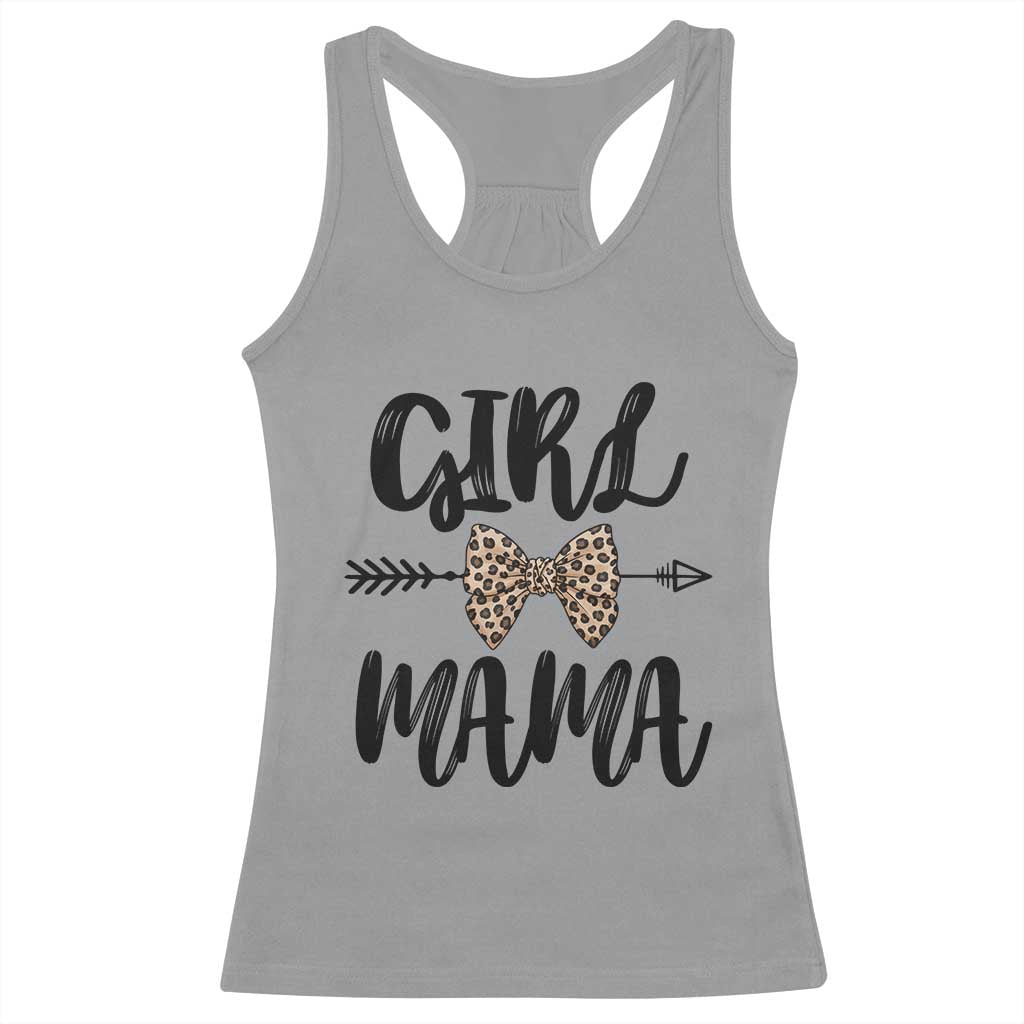 Funny Girl Mama Racerback Tank Top Leopard New Mom Mother's Day