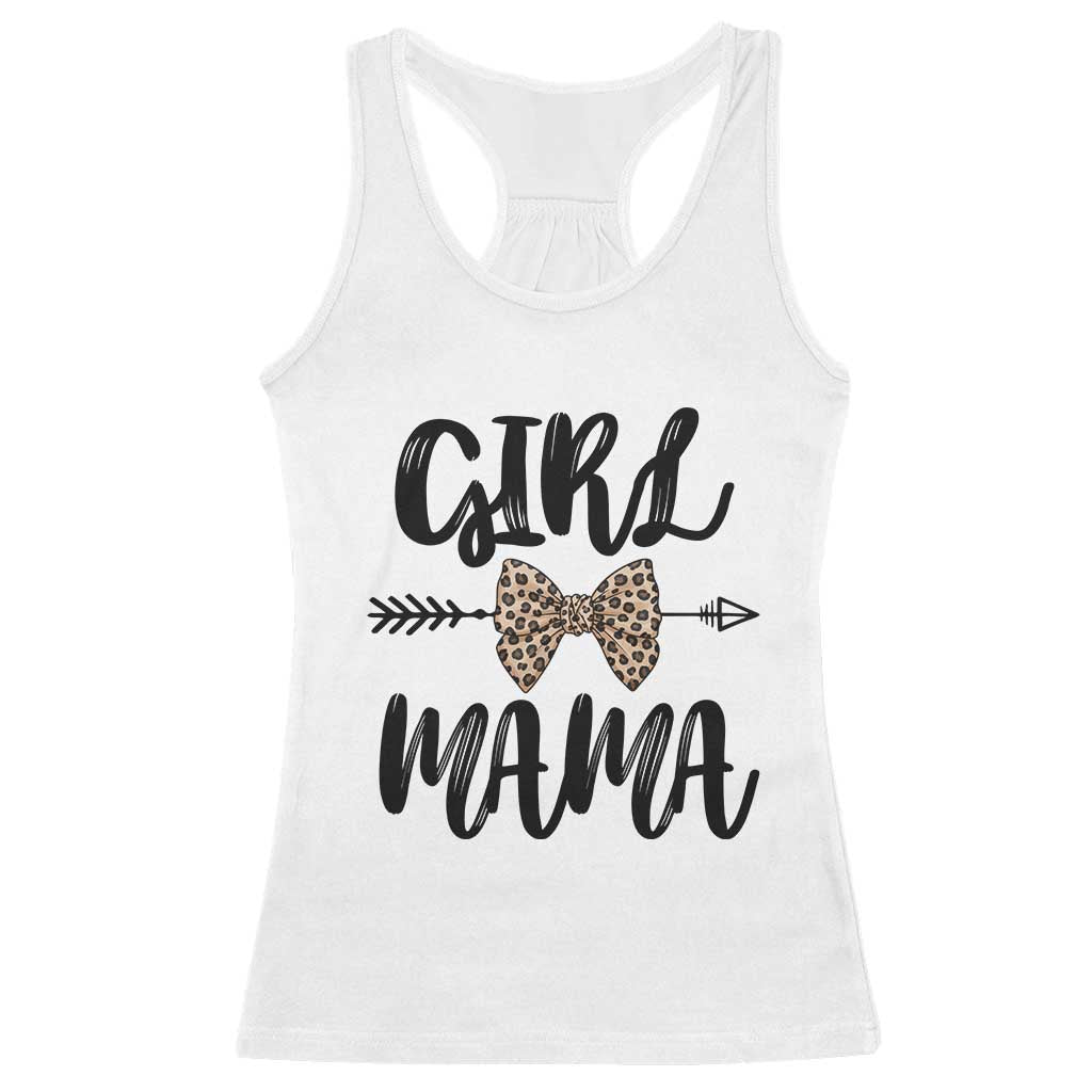 Funny Girl Mama Racerback Tank Top Leopard New Mom Mother's Day