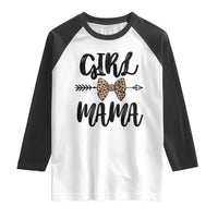 Funny Girl Mama Raglan Shirt Leopard New Mom Mother's Day